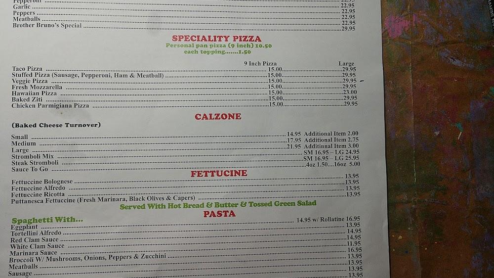 Brother Bruno's Pizza Menu image 3